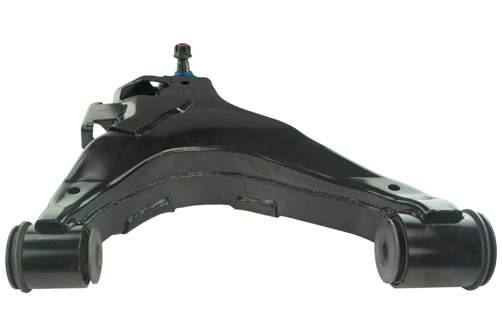 Angle View of Front Left Suspension Control Arm and Ball Joint Assembly MEVOTECH CMS86136