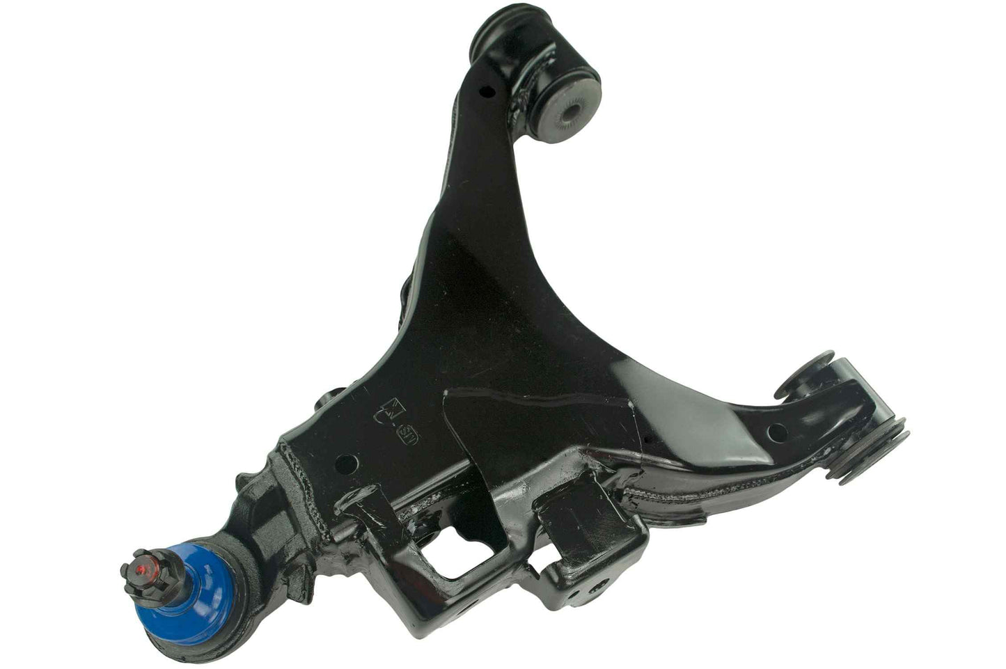 Front View of Front Left Suspension Control Arm and Ball Joint Assembly MEVOTECH CMS86136