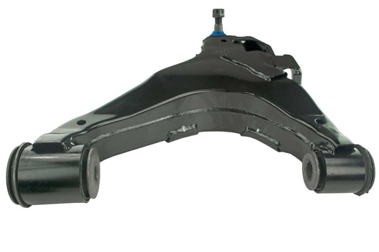 Angle View of Front Right Suspension Control Arm and Ball Joint Assembly MEVOTECH CMS86137