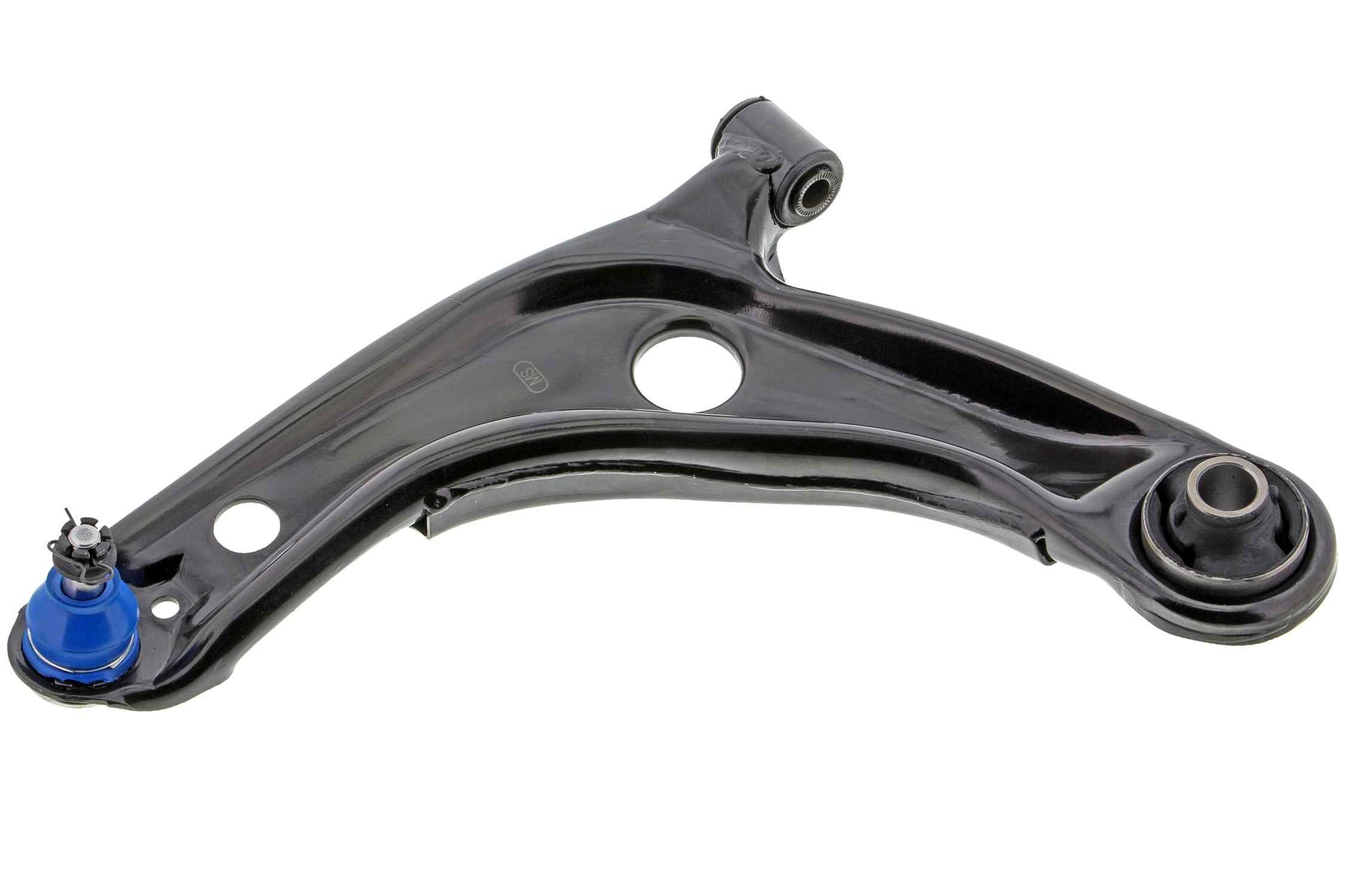 Front View of Front Left Suspension Control Arm and Ball Joint Assembly MEVOTECH CMS86138