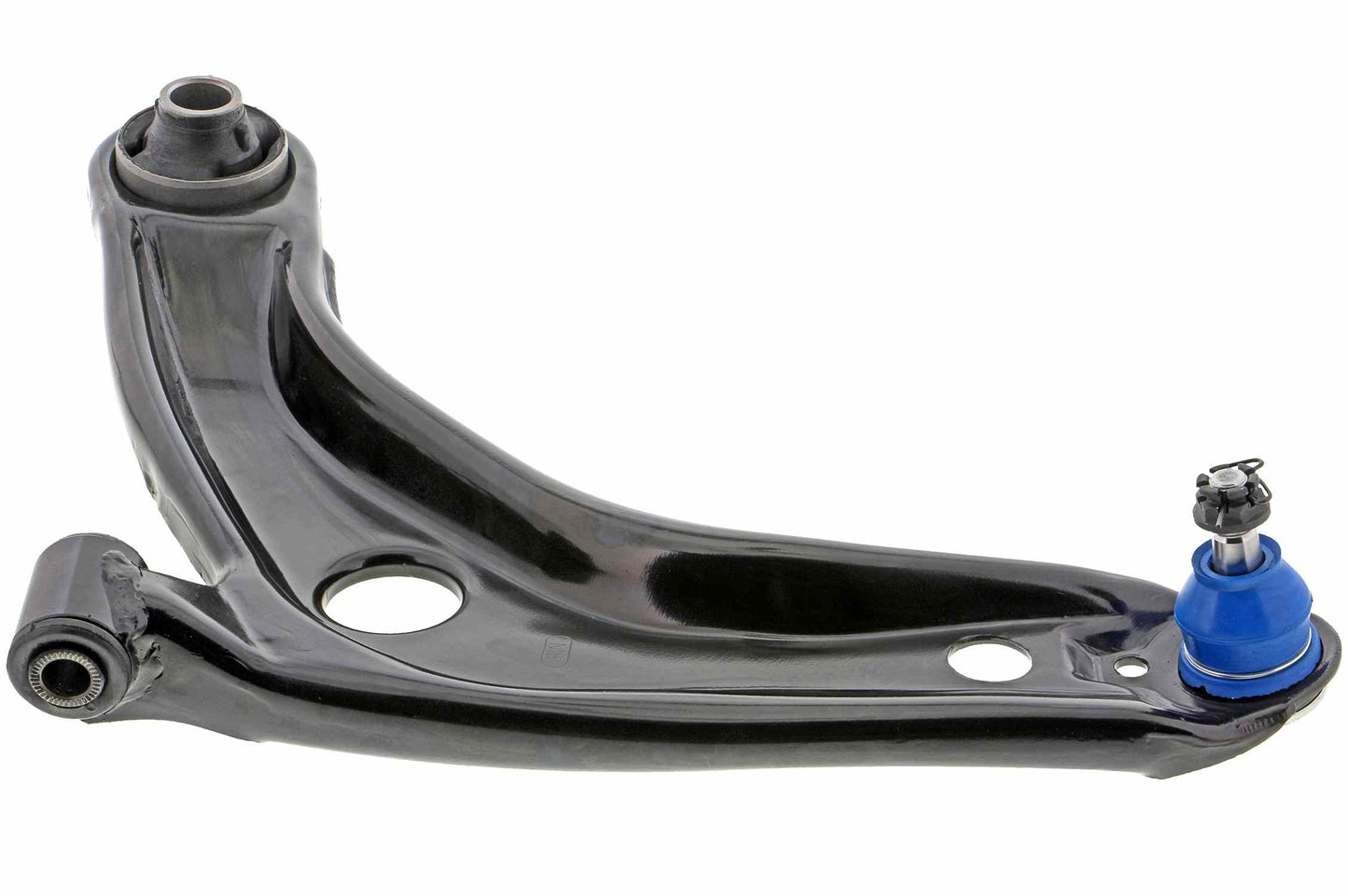 Side View of Front Left Suspension Control Arm and Ball Joint Assembly MEVOTECH CMS86138