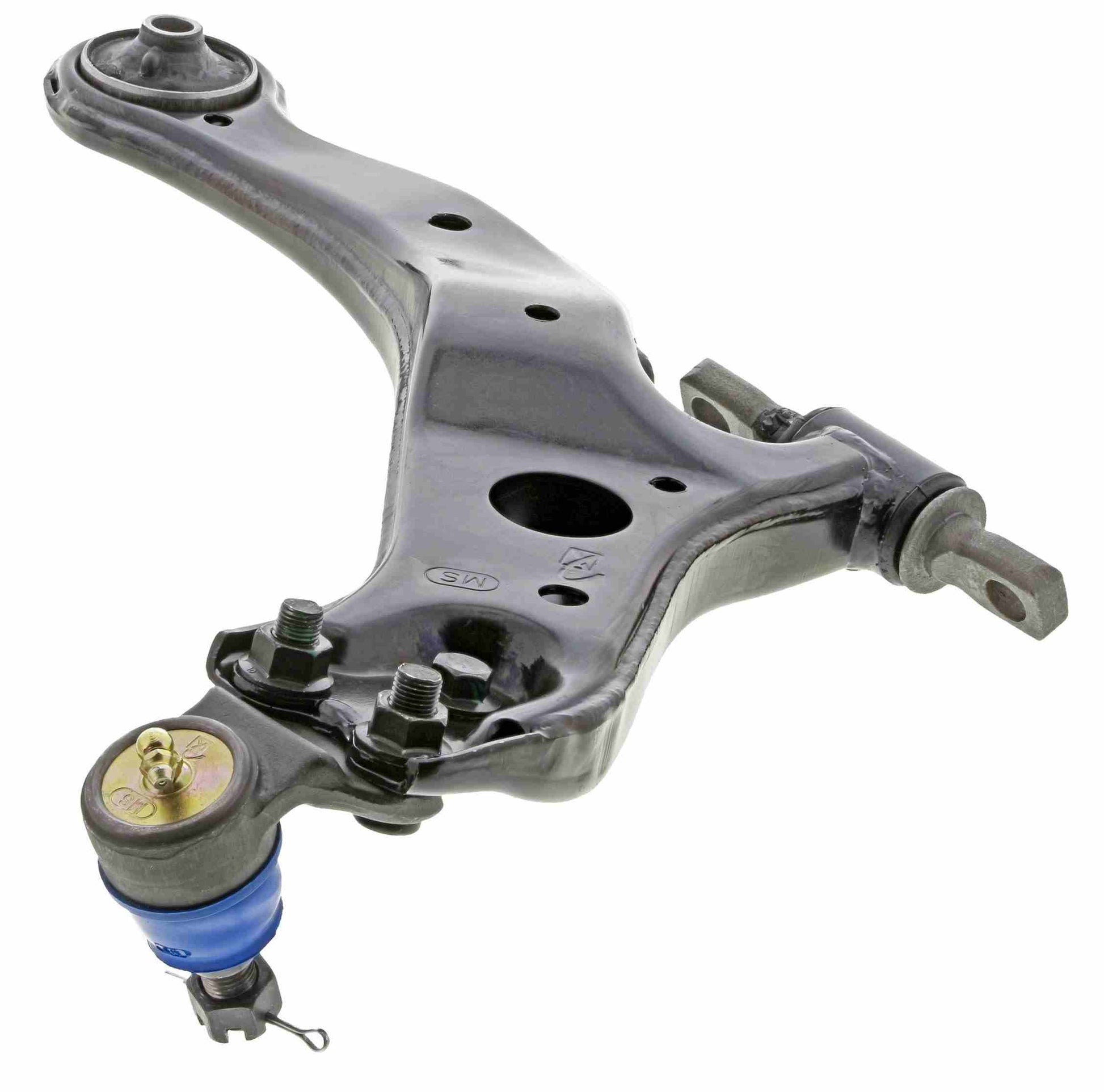 Back View of Front Left Suspension Control Arm and Ball Joint Assembly MEVOTECH CMS86147