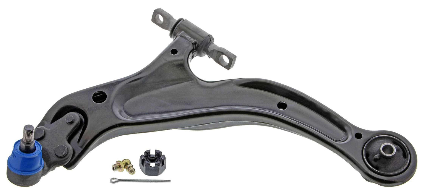 Front View of Front Left Suspension Control Arm and Ball Joint Assembly MEVOTECH CMS86147