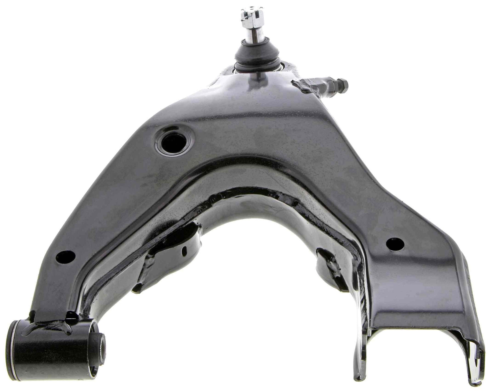 Angle View of Front Left Suspension Control Arm and Ball Joint Assembly MEVOTECH CMS86149