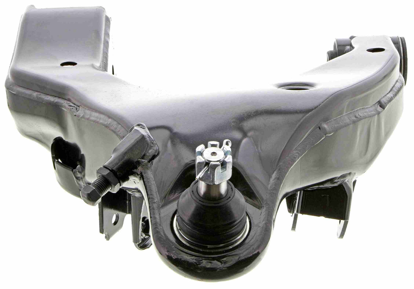 Front View of Front Left Suspension Control Arm and Ball Joint Assembly MEVOTECH CMS86149