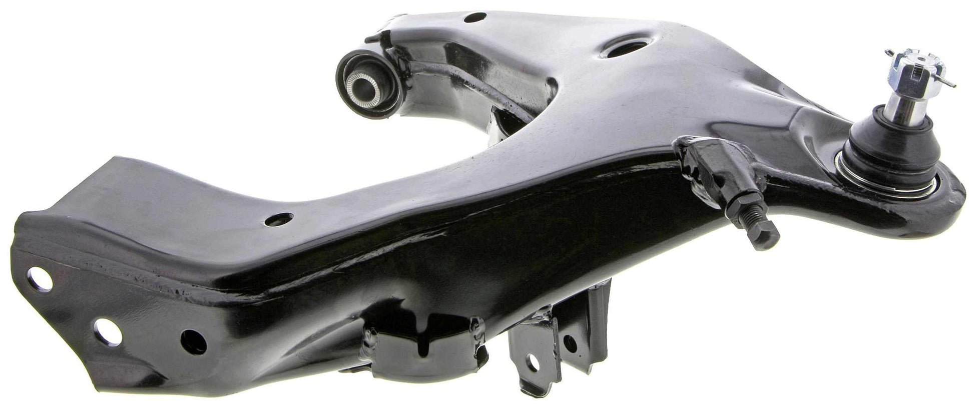 Side View of Front Left Suspension Control Arm and Ball Joint Assembly MEVOTECH CMS86149