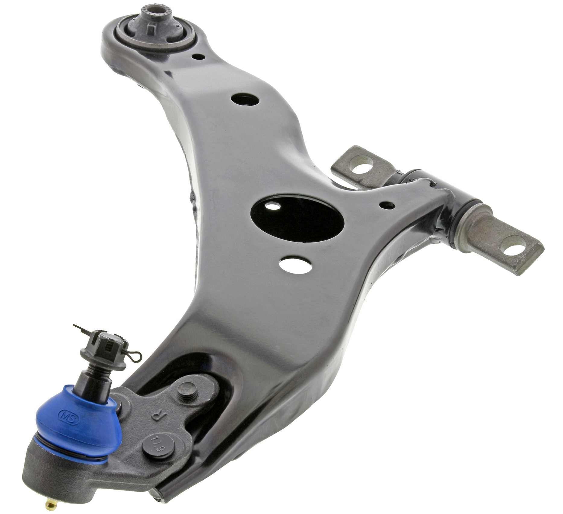 Front View of Front Right Suspension Control Arm and Ball Joint Assembly MEVOTECH CMS86170