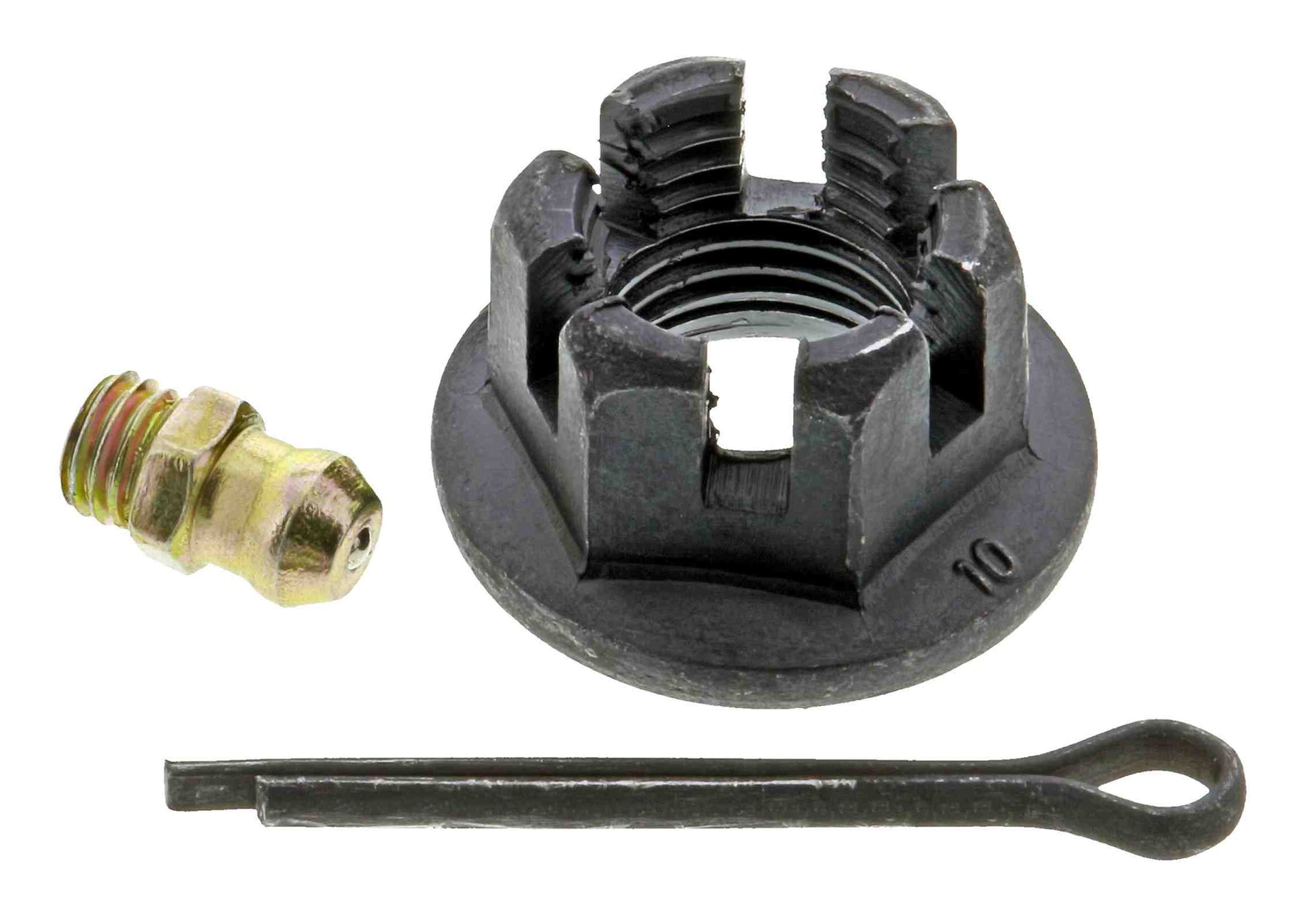 Hardware View of Front Right Suspension Control Arm and Ball Joint Assembly MEVOTECH CMS86170