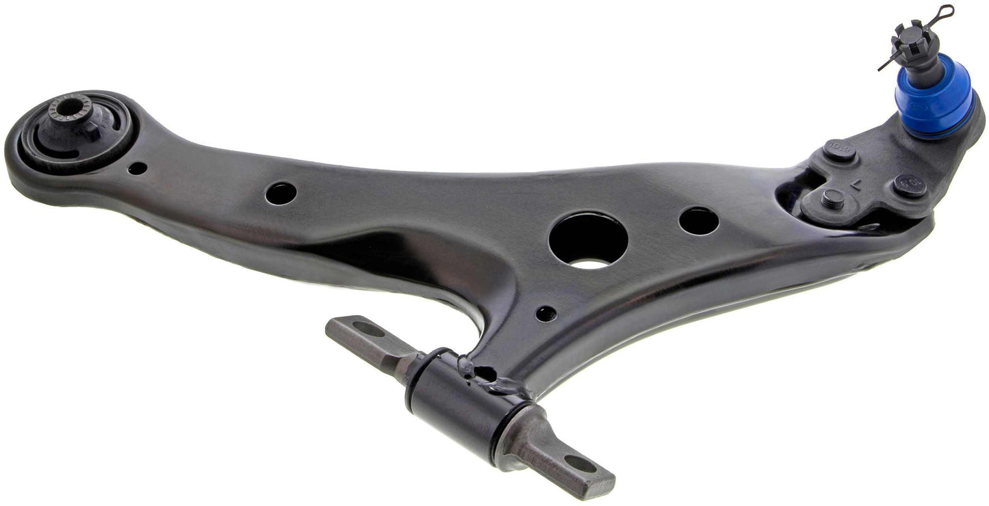 Side View of Front Left Suspension Control Arm and Ball Joint Assembly MEVOTECH CMS86181