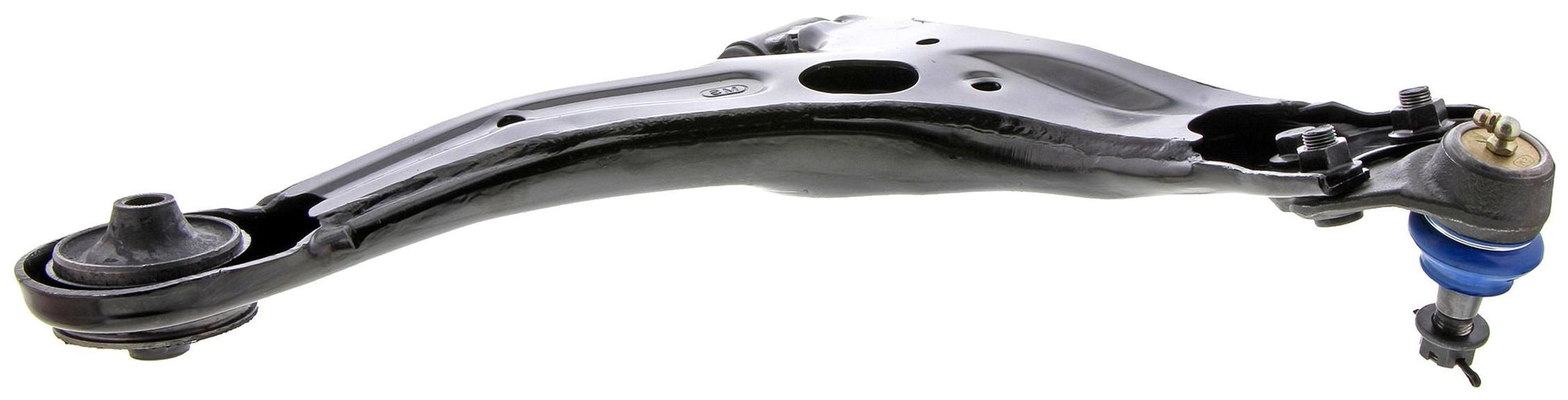 Bottom View of Front Left Suspension Control Arm and Ball Joint Assembly MEVOTECH CMS86193