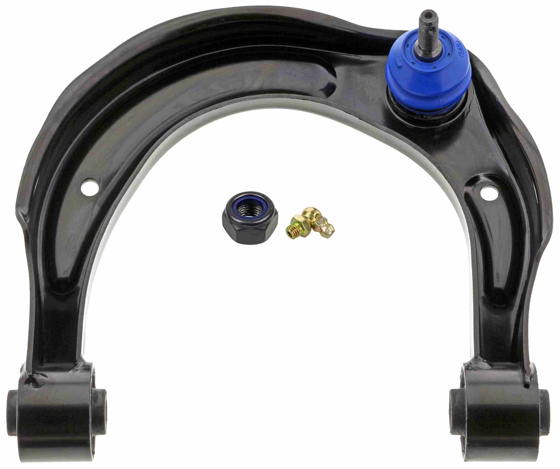 Front View of Front Upper Left Suspension Control Arm and Ball Joint Assembly MEVOTECH CMS901026