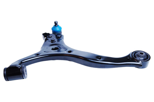 Angle View of Front Left Suspension Control Arm and Ball Joint Assembly MEVOTECH CMS901037