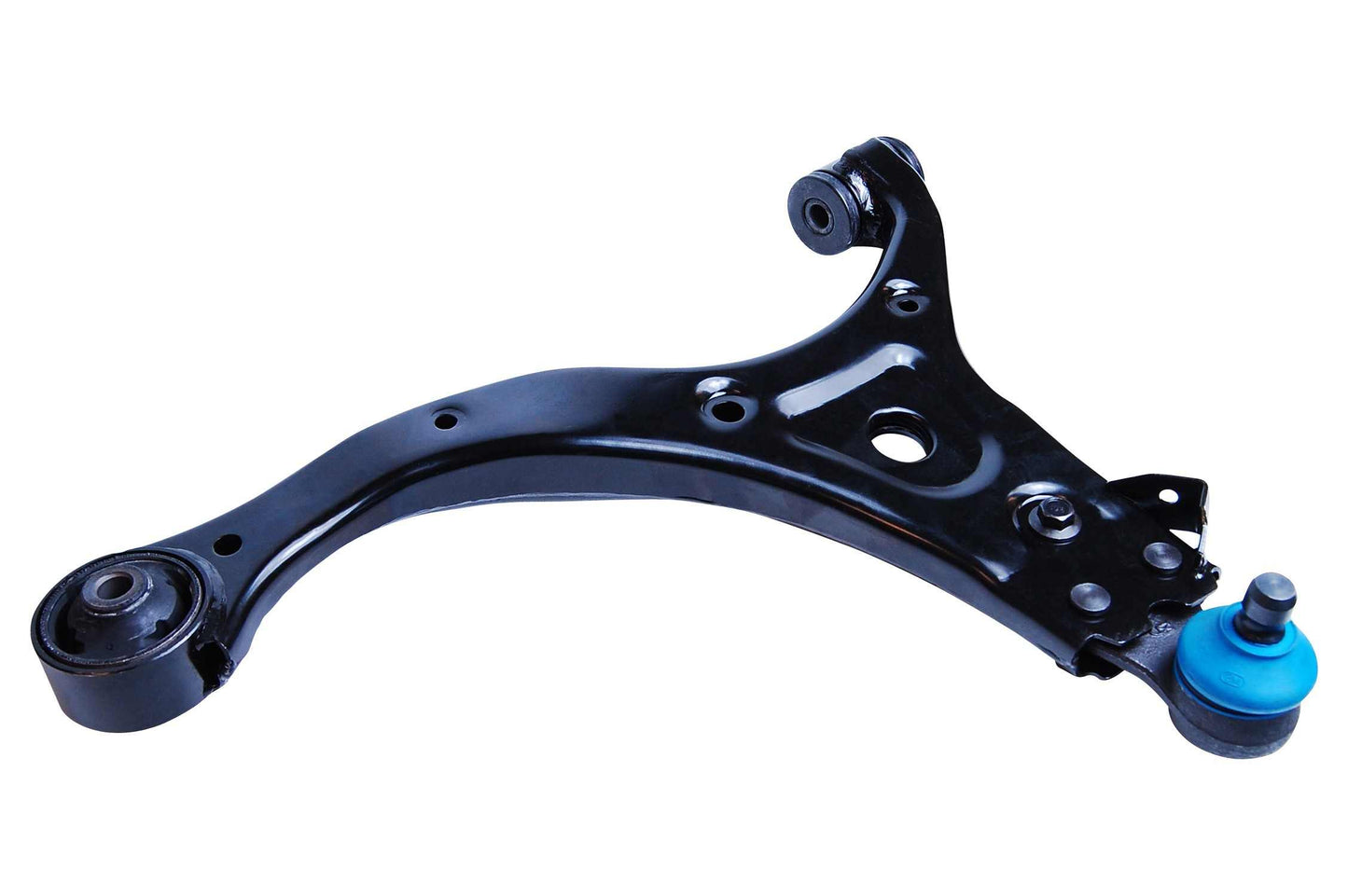 Front View of Front Left Suspension Control Arm and Ball Joint Assembly MEVOTECH CMS901037