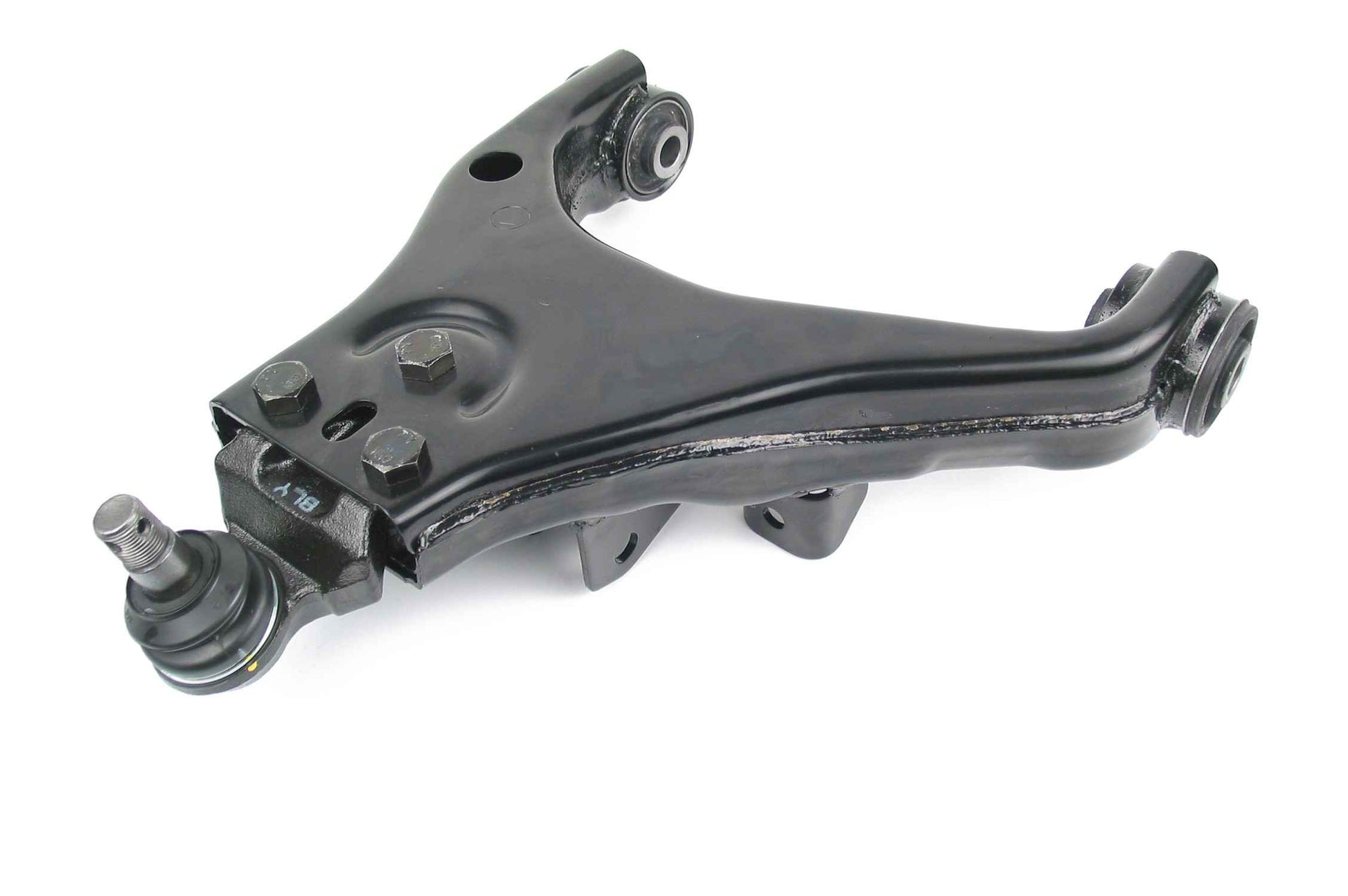 Front View of Front Left Suspension Control Arm and Ball Joint Assembly MEVOTECH CMS90104