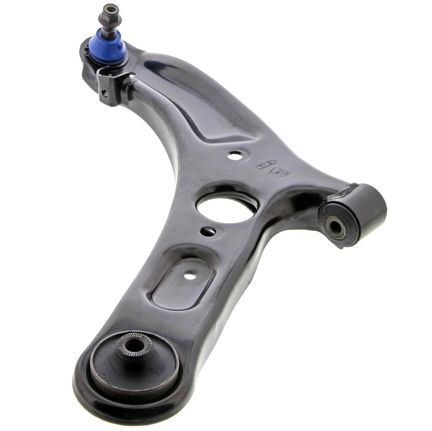 Angle View of Front Left Suspension Control Arm and Ball Joint Assembly MEVOTECH CMS901104