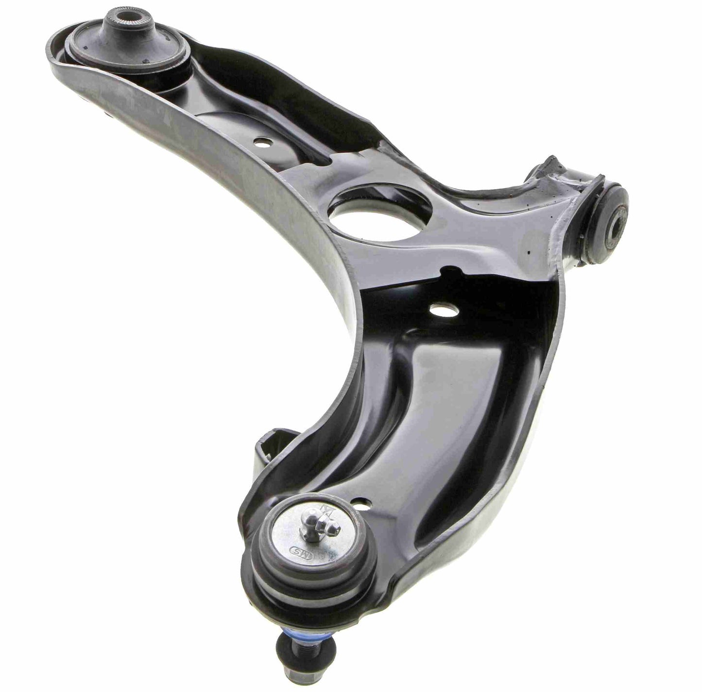 Back View of Front Left Suspension Control Arm and Ball Joint Assembly MEVOTECH CMS901104