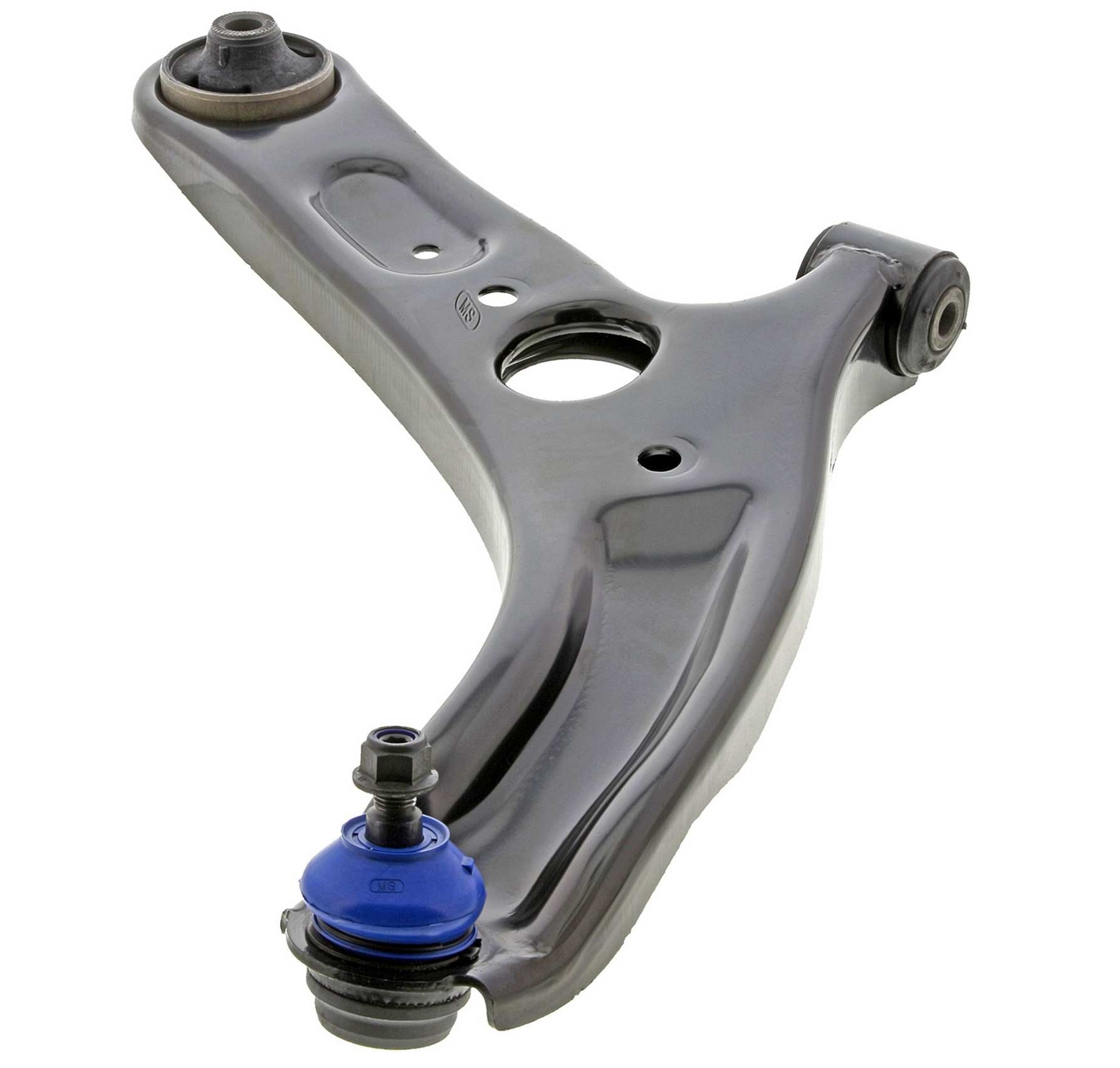 Front View of Front Right Suspension Control Arm and Ball Joint Assembly MEVOTECH CMS901105