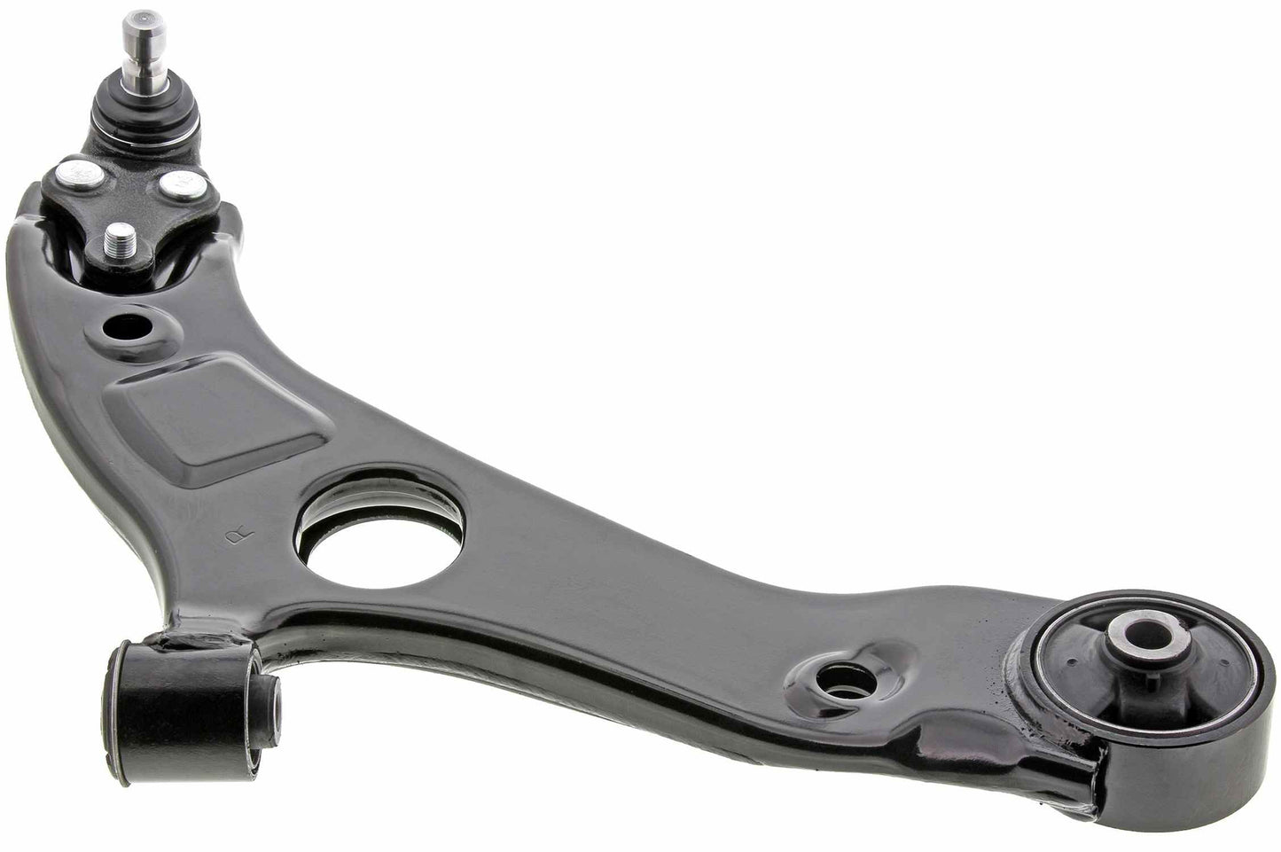 Angle View of Front Right Suspension Control Arm and Ball Joint Assembly MEVOTECH CMS901152