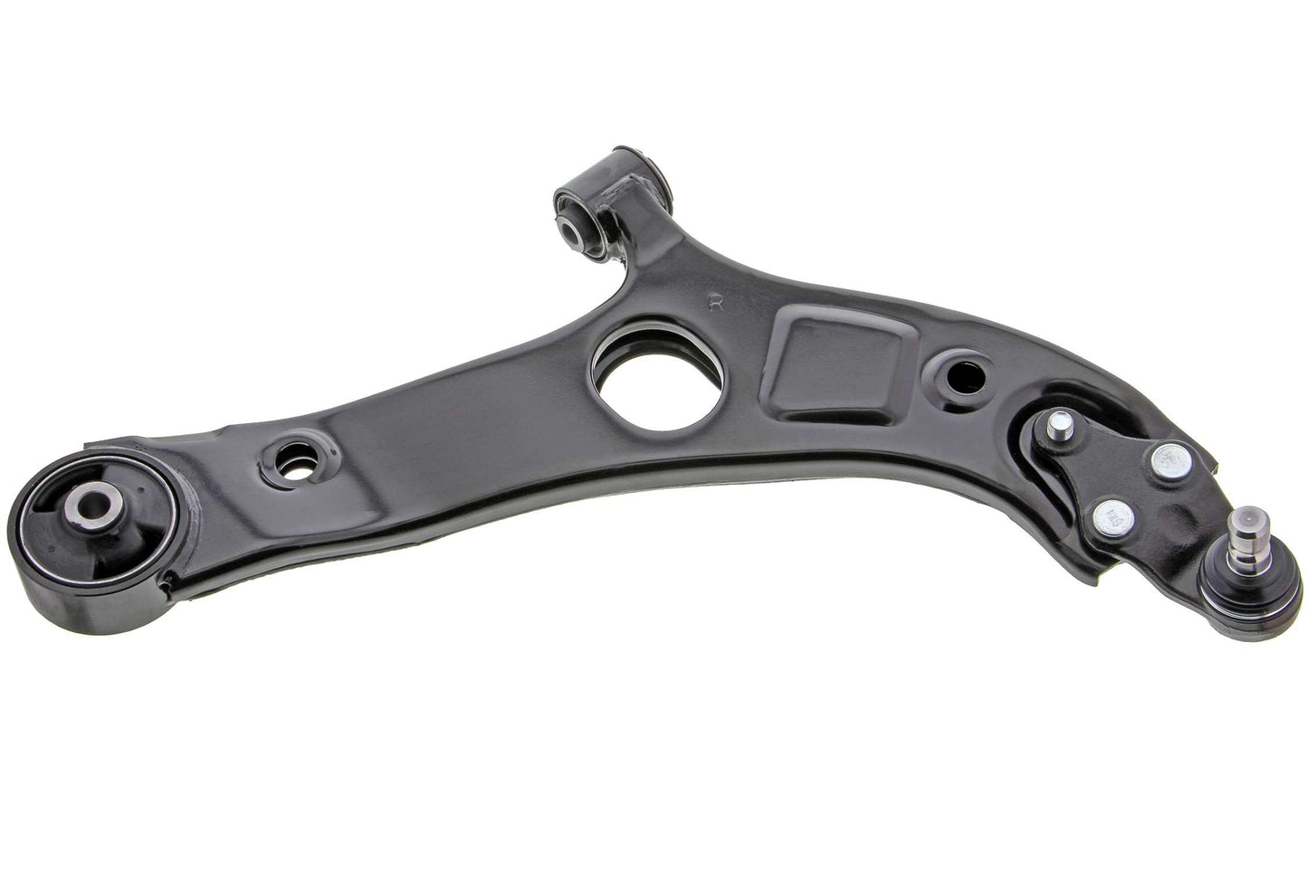 Front View of Front Right Suspension Control Arm and Ball Joint Assembly MEVOTECH CMS901152