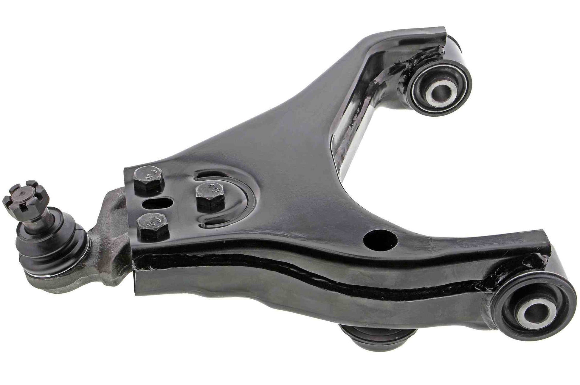 Side View of Front Right Suspension Control Arm and Ball Joint Assembly MEVOTECH CMS901186