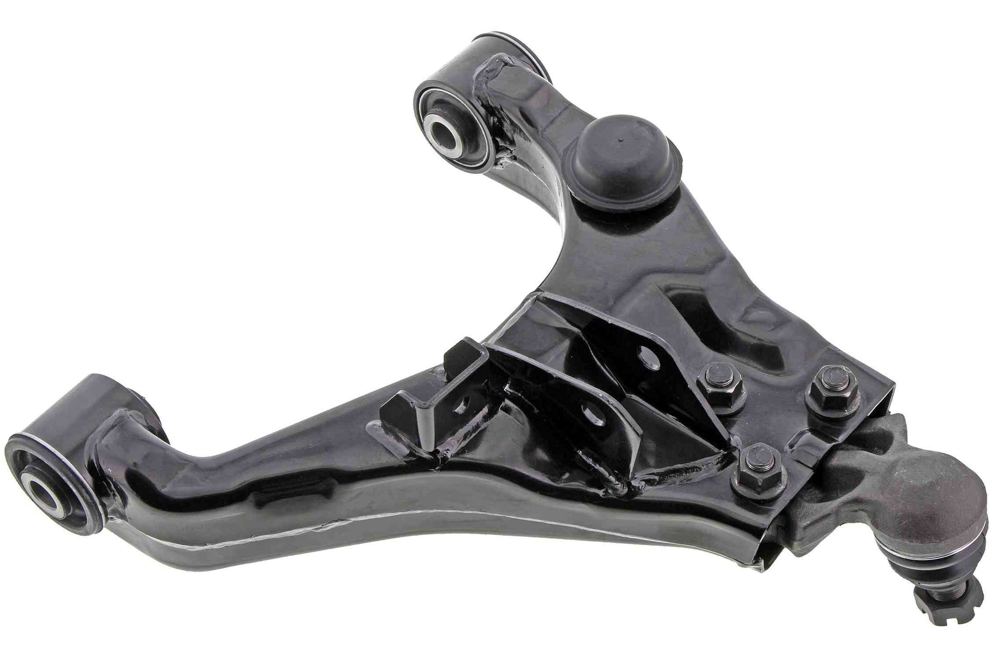 Bottom View of Front Left Suspension Control Arm and Ball Joint Assembly MEVOTECH CMS901187