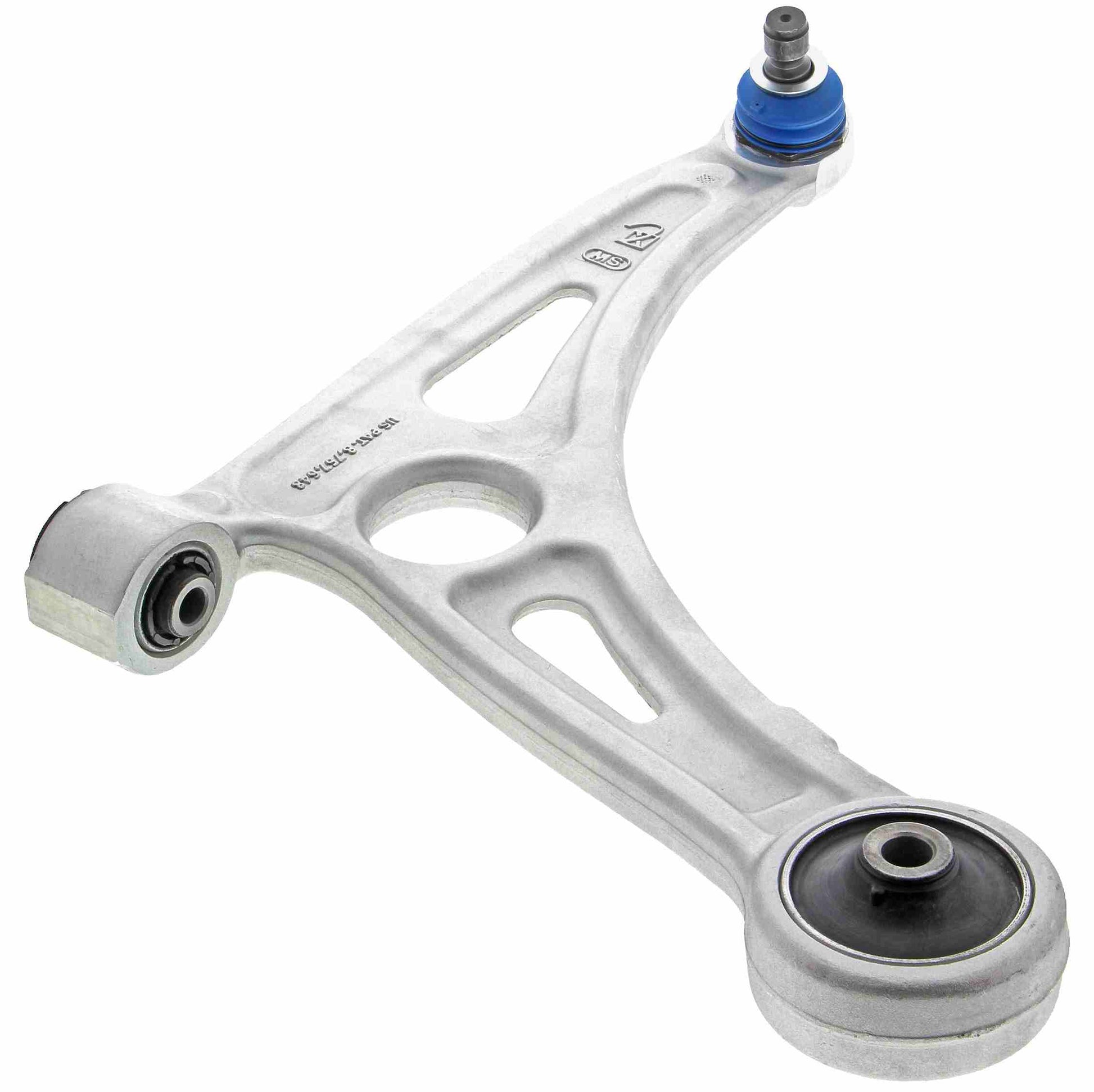 Angle View of Front Right Suspension Control Arm and Ball Joint Assembly MEVOTECH CMS901246