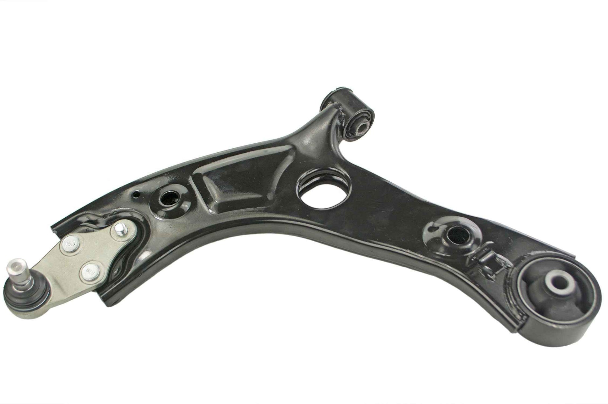 Front View of Front Left Suspension Control Arm and Ball Joint Assembly MEVOTECH CMS901247