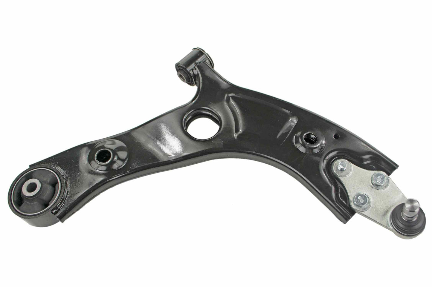 Front View of Front Right Suspension Control Arm and Ball Joint Assembly MEVOTECH CMS901248