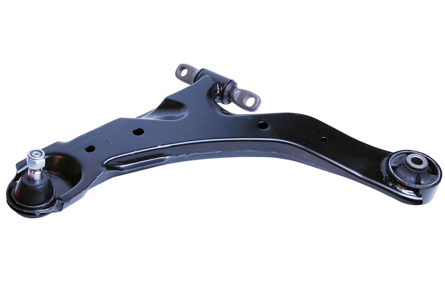 Front View of Front Left Suspension Control Arm and Ball Joint Assembly MEVOTECH CMS90138