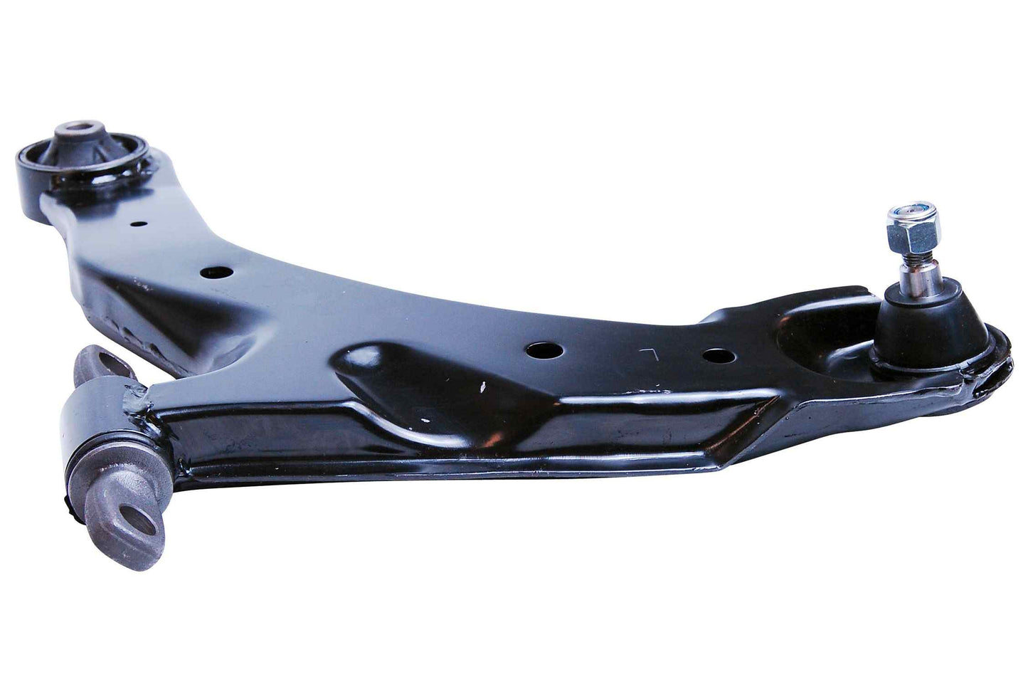 Side View of Front Left Suspension Control Arm and Ball Joint Assembly MEVOTECH CMS90138