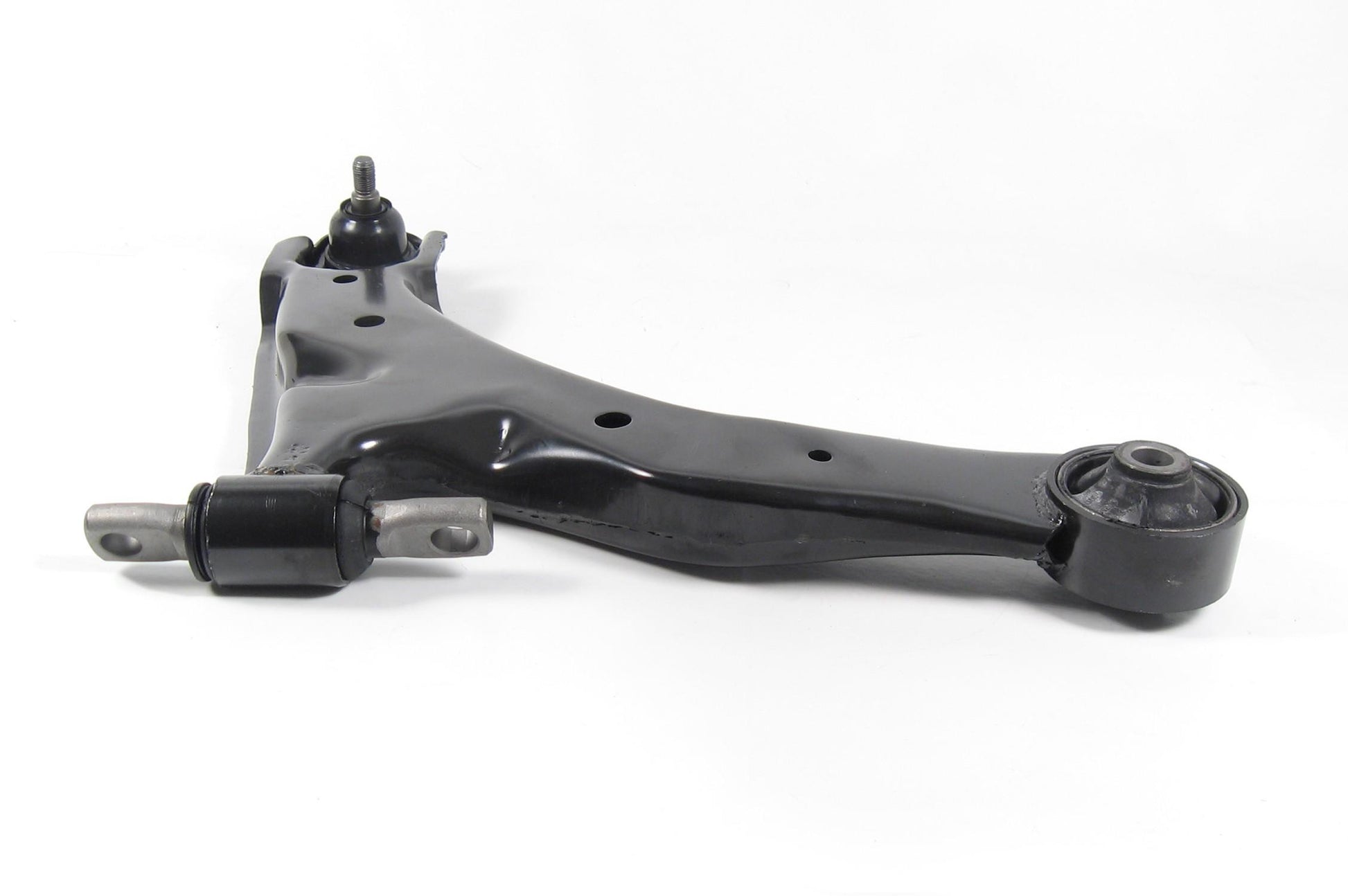 Angle View of Front Right Suspension Control Arm and Ball Joint Assembly MEVOTECH CMS90141