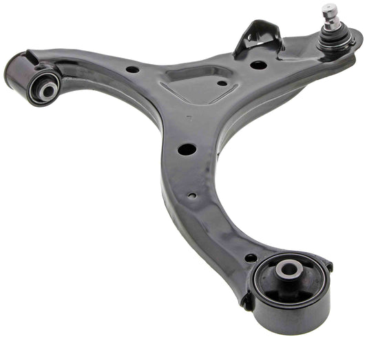 Angle View of Front Left Suspension Control Arm and Ball Joint Assembly MEVOTECH CMS90152