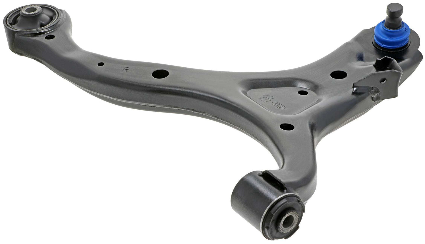 Side View of Front Right Suspension Control Arm and Ball Joint Assembly MEVOTECH CMS90153