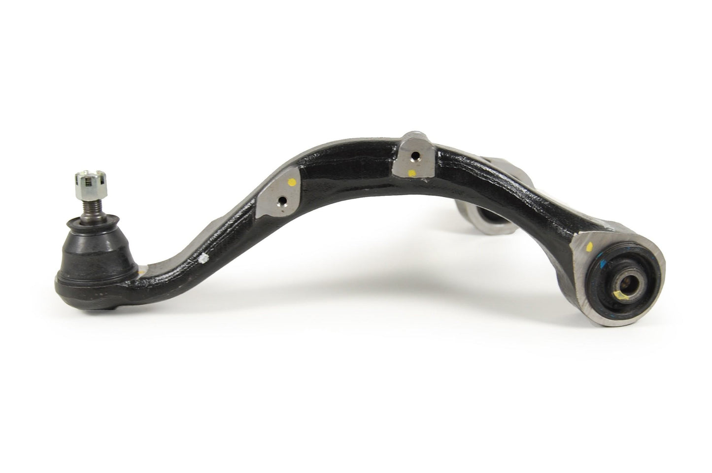 Side View of Rear Upper Left Suspension Control Arm and Ball Joint Assembly MEVOTECH CMS90177