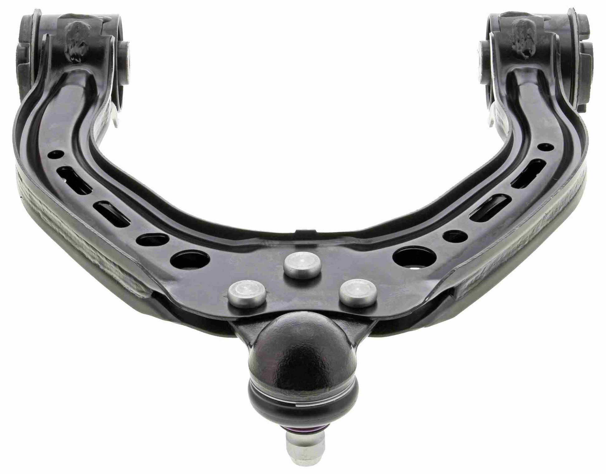 Bottom View of Front Upper Left Suspension Control Arm and Ball Joint Assembly MEVOTECH CMS95129