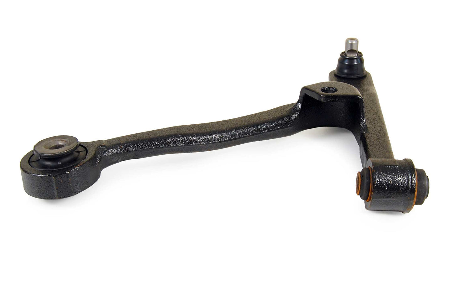 Angle View of Front Left Suspension Control Arm and Ball Joint Assembly MEVOTECH CMS9677