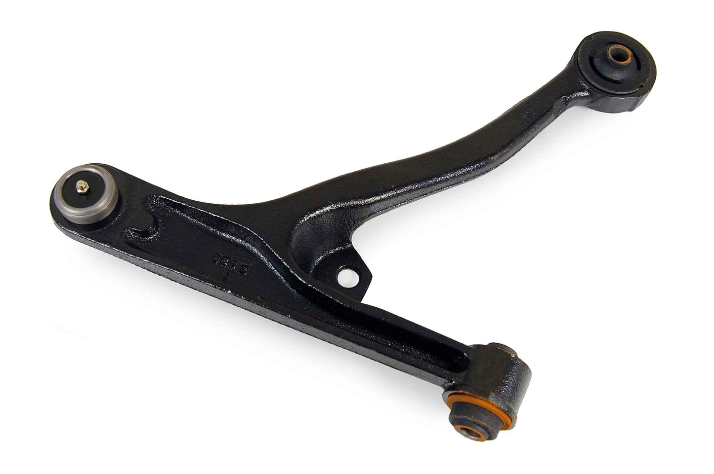 Back View of Front Left Suspension Control Arm and Ball Joint Assembly MEVOTECH CMS9677