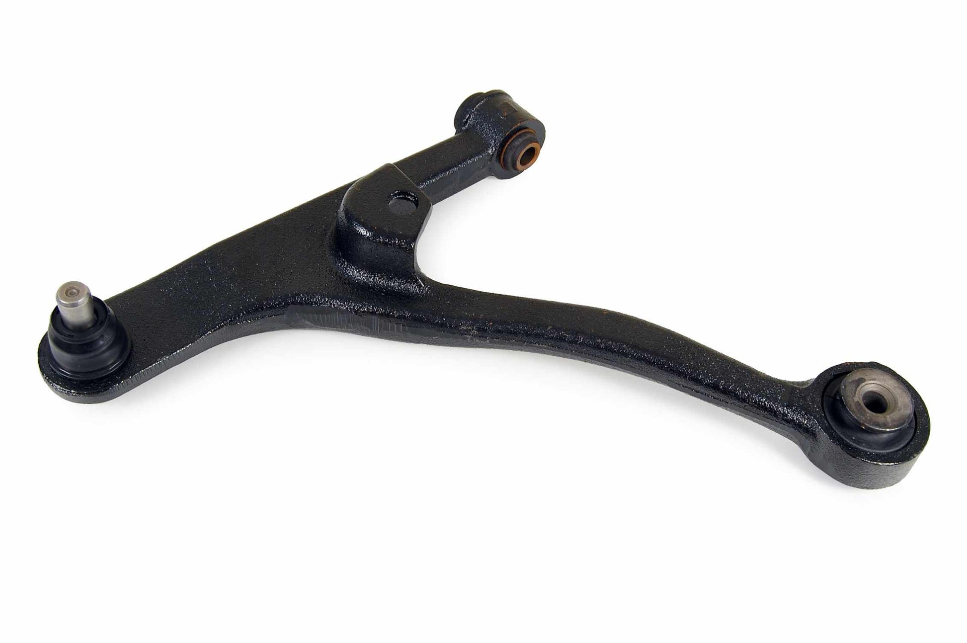 Front View of Front Left Suspension Control Arm and Ball Joint Assembly MEVOTECH CMS9677