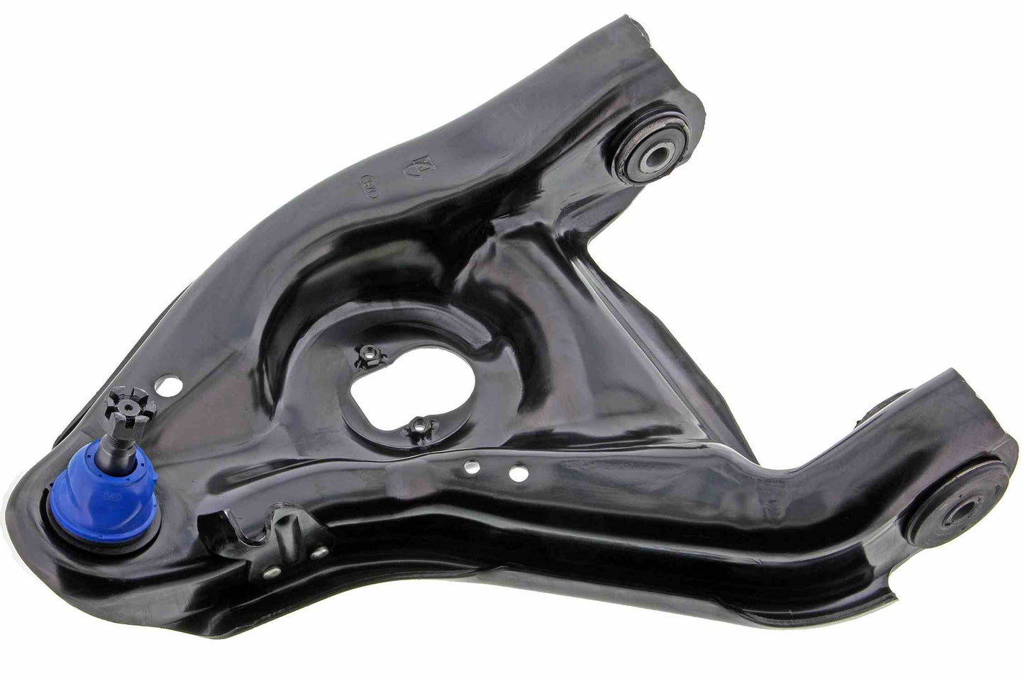 Front View of Front Left Suspension Control Arm and Ball Joint Assembly MEVOTECH CMS9707