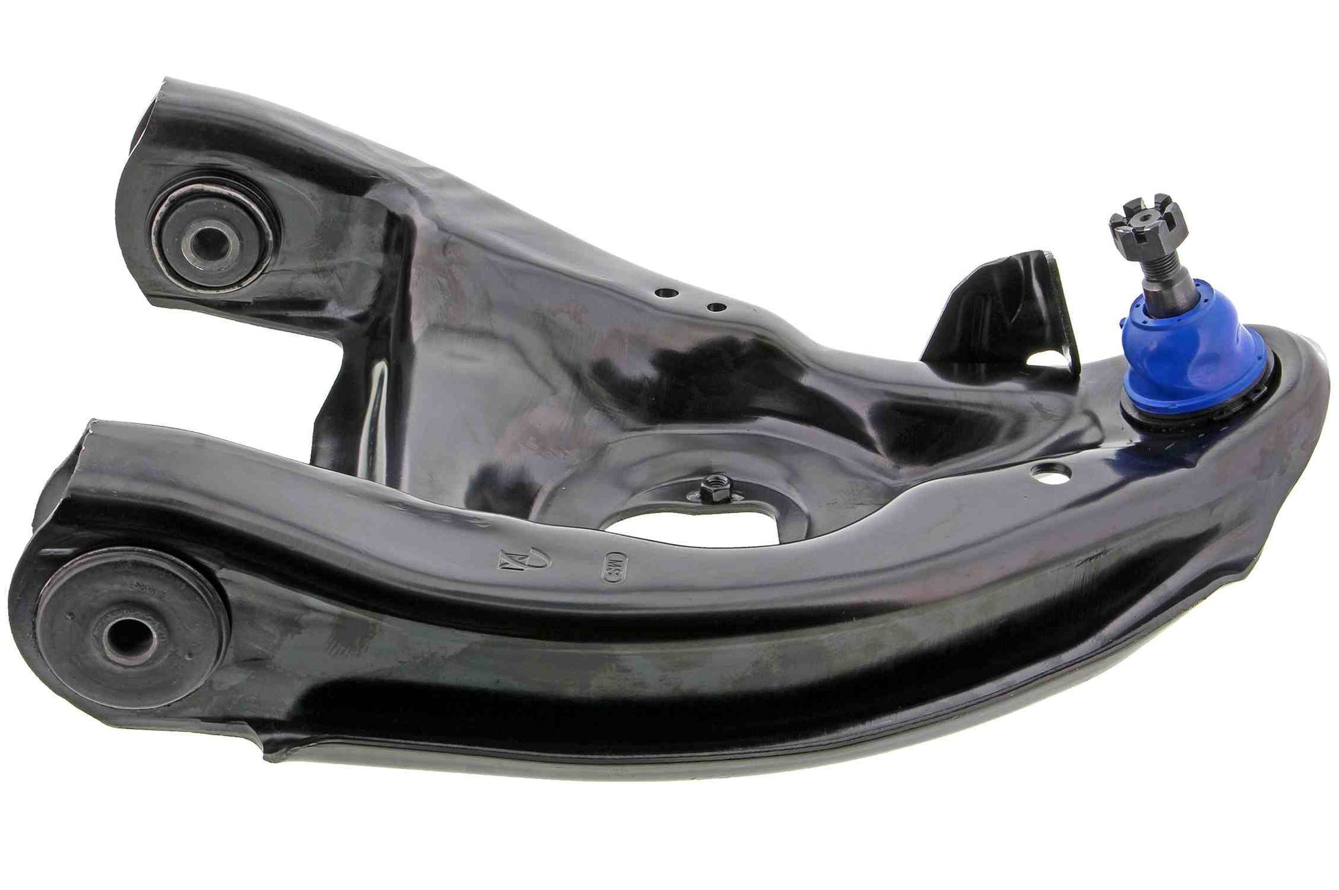 Side View of Front Left Suspension Control Arm and Ball Joint Assembly MEVOTECH CMS9707