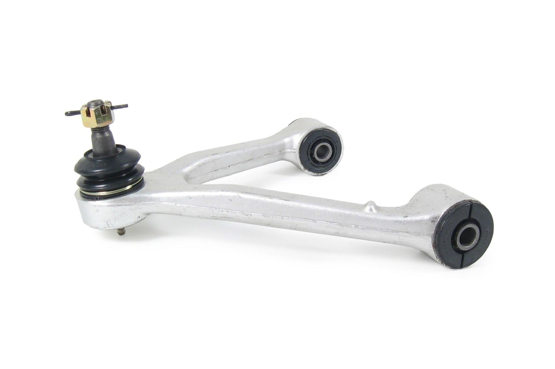 Side View of Front Upper Left Suspension Control Arm and Ball Joint Assembly MEVOTECH CMS9809