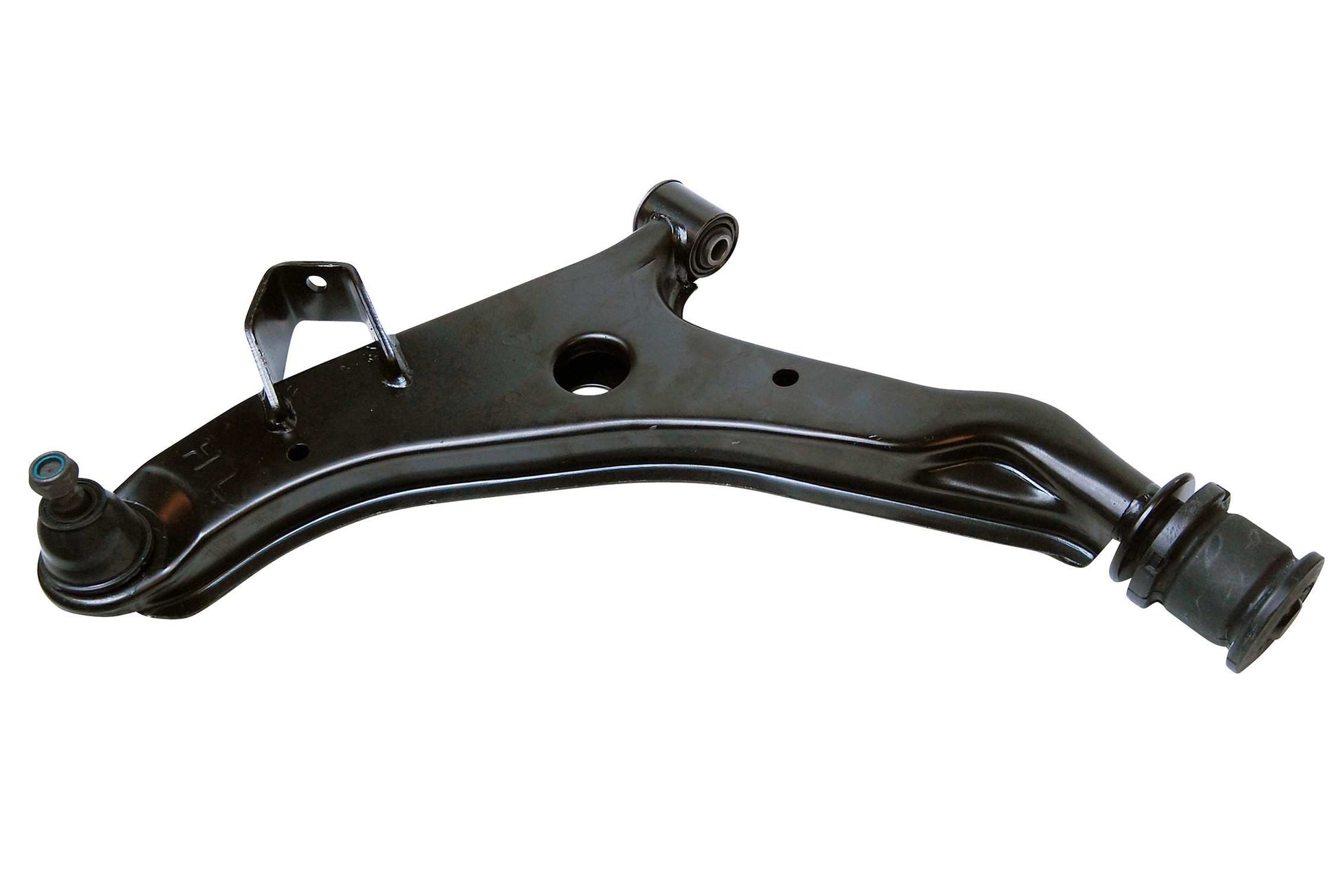 Front View of Front Left Suspension Control Arm and Ball Joint Assembly MEVOTECH CMS9844