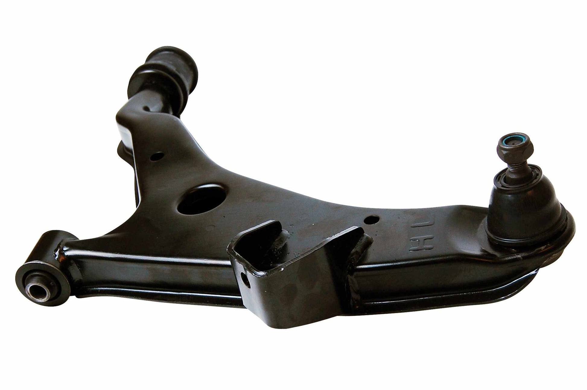 Side View of Front Left Suspension Control Arm and Ball Joint Assembly MEVOTECH CMS9844