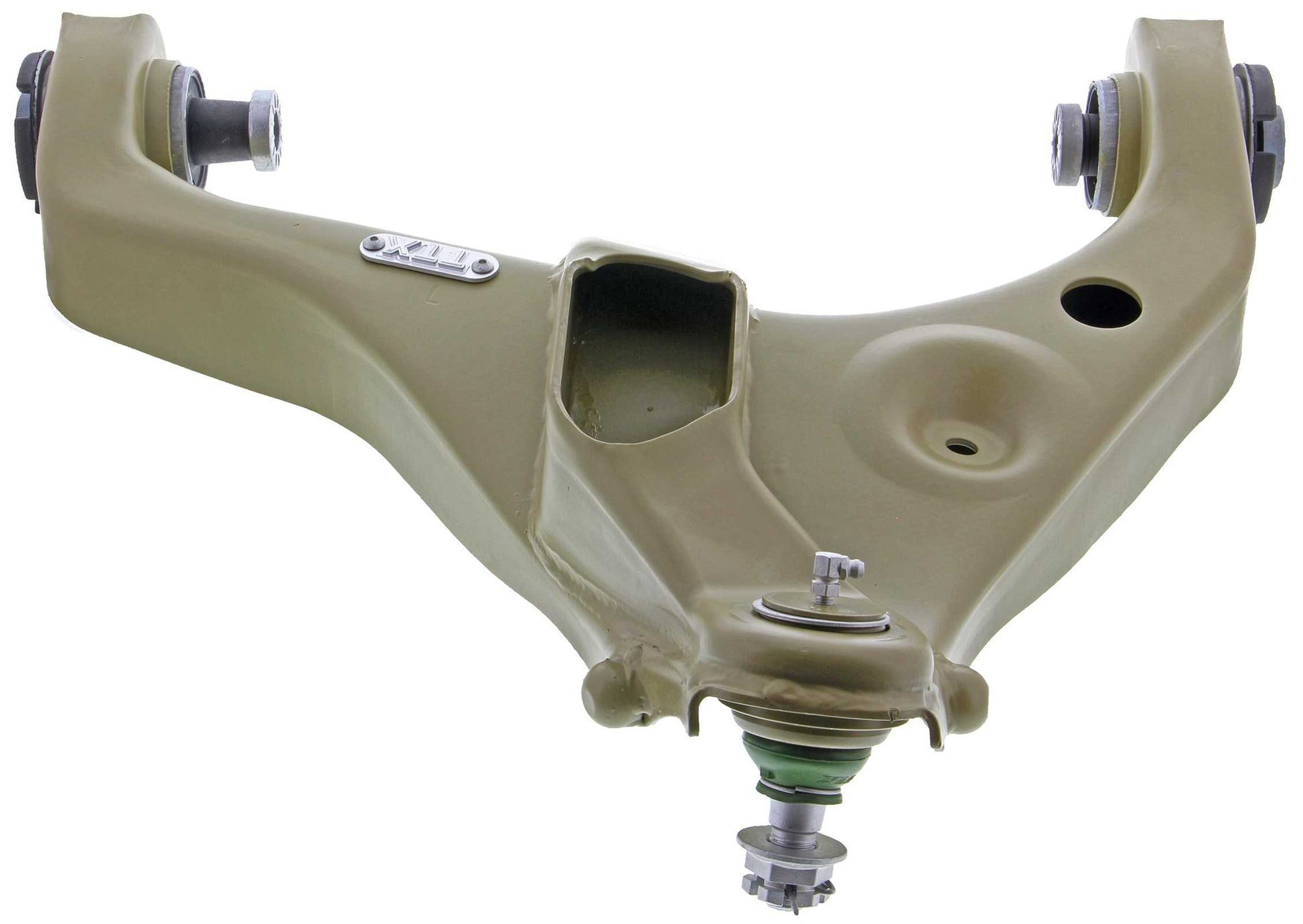 Bottom View of Front Left Suspension Control Arm and Ball Joint Assembly MEVOTECH CTXMS40170