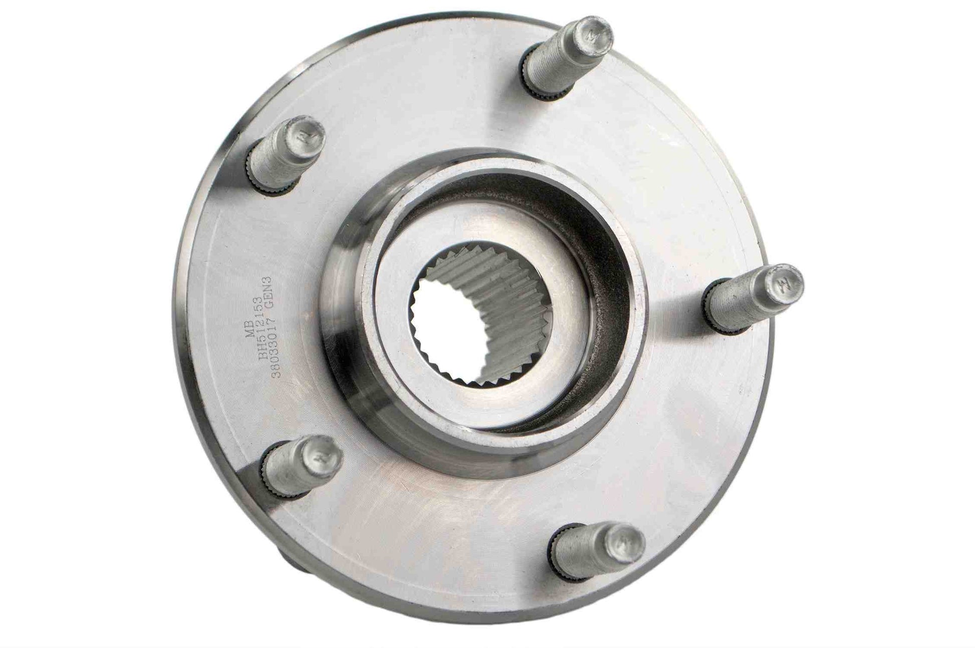 Back View of Rear Wheel Bearing and Hub Assembly MEVOTECH H512153