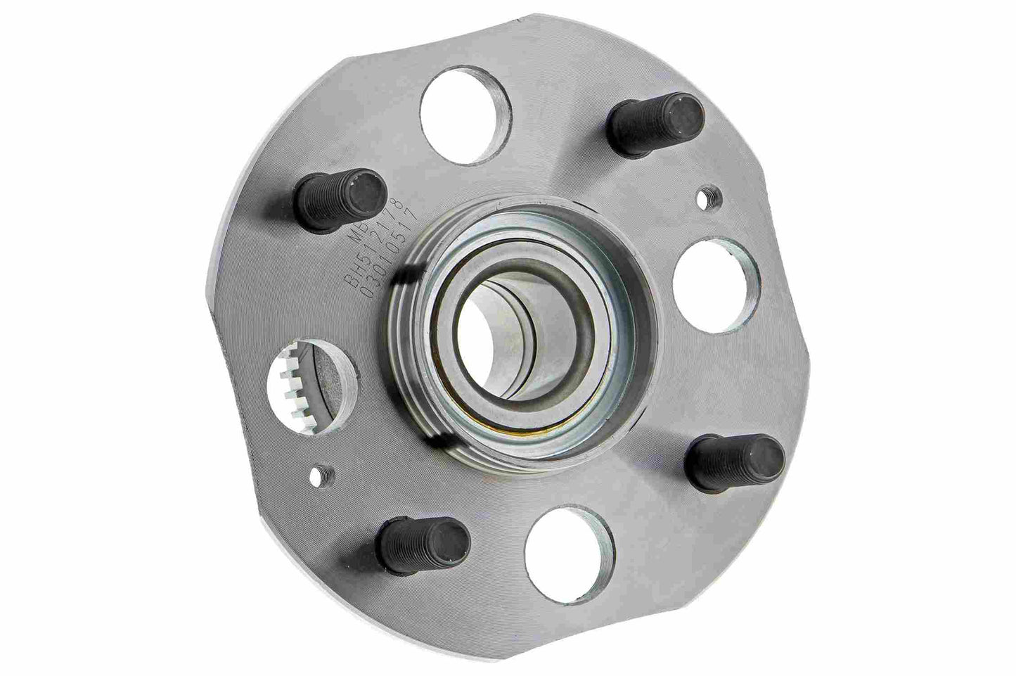 Back View of Rear Wheel Bearing and Hub Assembly MEVOTECH H512178