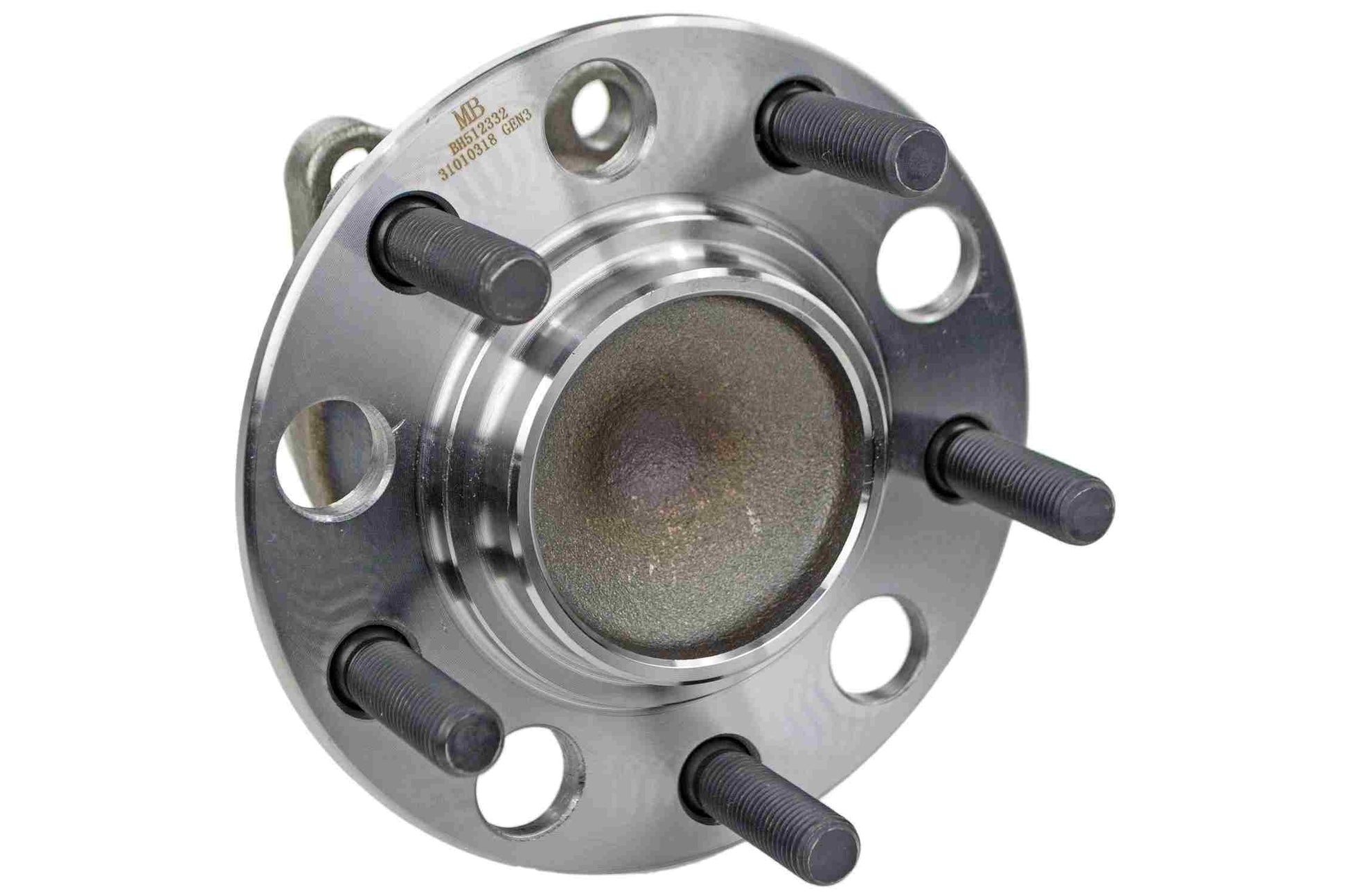 Back View of Rear Wheel Bearing and Hub Assembly MEVOTECH H512332