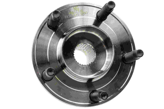 Back View of Rear Wheel Bearing and Hub Assembly MEVOTECH H512335