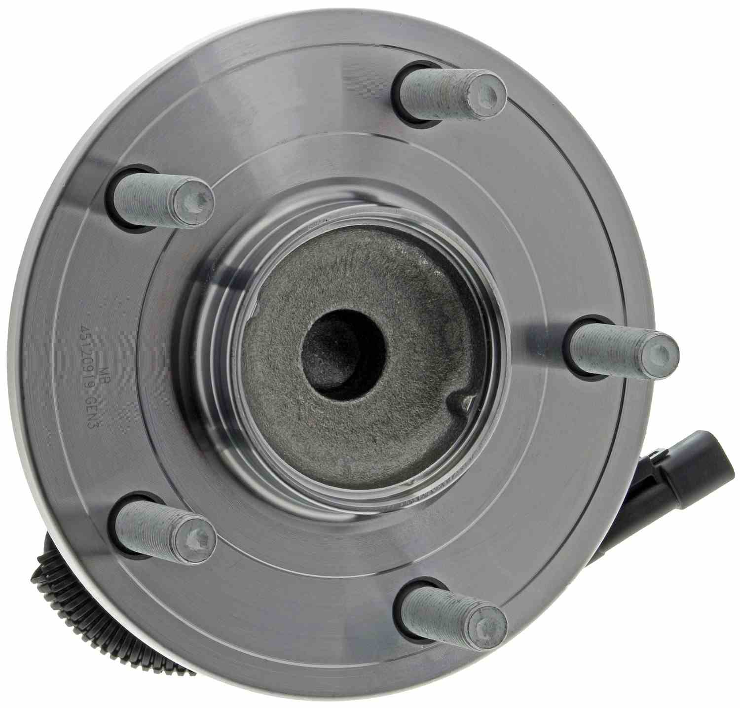 Back View of Rear Wheel Bearing and Hub Assembly MEVOTECH H512360