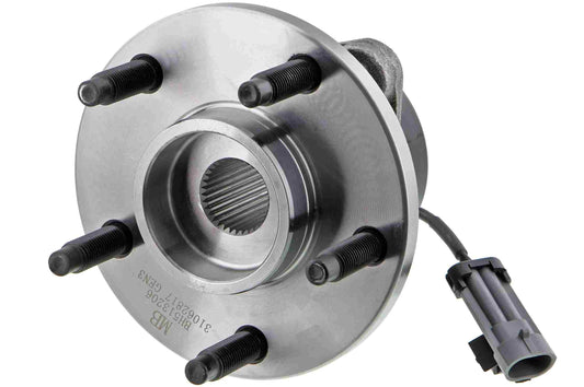 Back View of Front Wheel Bearing and Hub Assembly MEVOTECH H513206